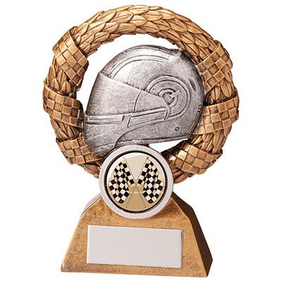 110mm Monaco Wreath Helmet Motorsport Award