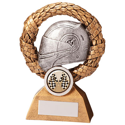 130mm Monaco Wreath Helmet Motorsport Award