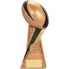 Green Storm Rugby Trophy 215mm