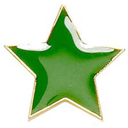 Badge20 Flat Star Green