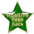 Green Positive Feedback Star Badge 20mm