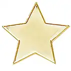 Gold Star Badge 20mm