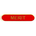 Red Merit Bar Badge 40mm