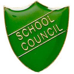 Green School Council Shield Badge