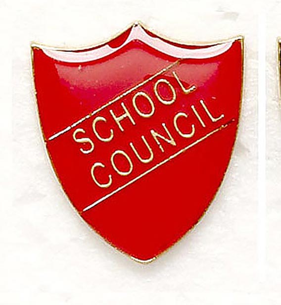 Red School Council Shield Badge