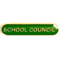 Green School Council Bar Badge 40mm