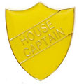 Yellow House Captain Shield Badge