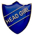 Blue Head Girl Shield Badge