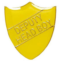 ShieldBadge Deputy Head Boy Yellow