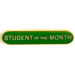 Green Student Of The Month Bar Badge