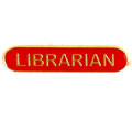 Red Librarian Bar Badge