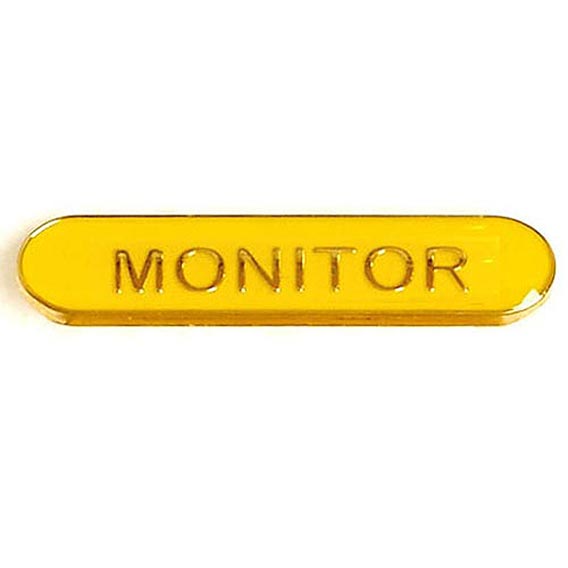 Yellow Monitor Bar Badge