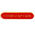 Red Form Captain Bar Badge