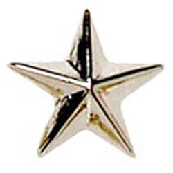 Silver Raised Star Badge