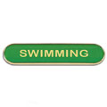 Green Swimming Bar Badge