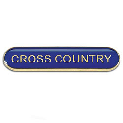 Blue Cross Country Bar Badge