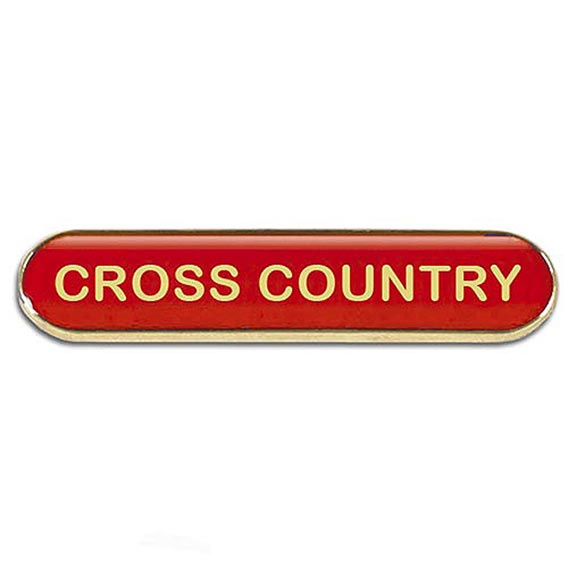 Red Cross Country Bar Badge