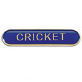 Blue Cricket Bar Badge