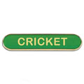 Green Cricket Bar Badge