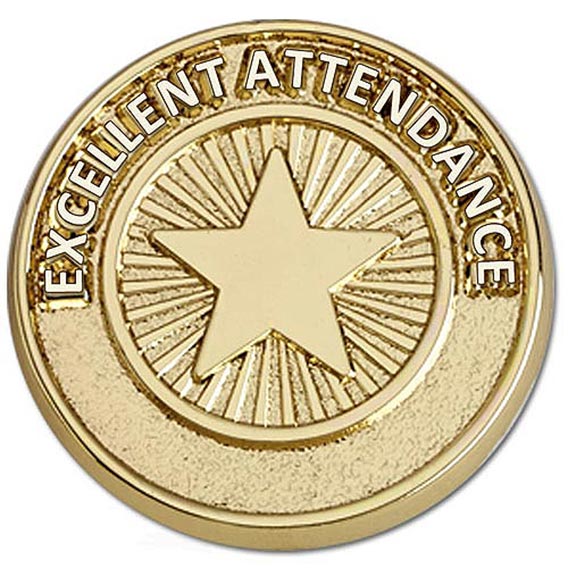 Attendance Pin Badge 20mm