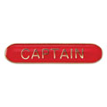 Scholar Bar Badge Captain Red 40mm