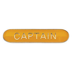 Scholar Bar Badge Captain Yellow 40mm