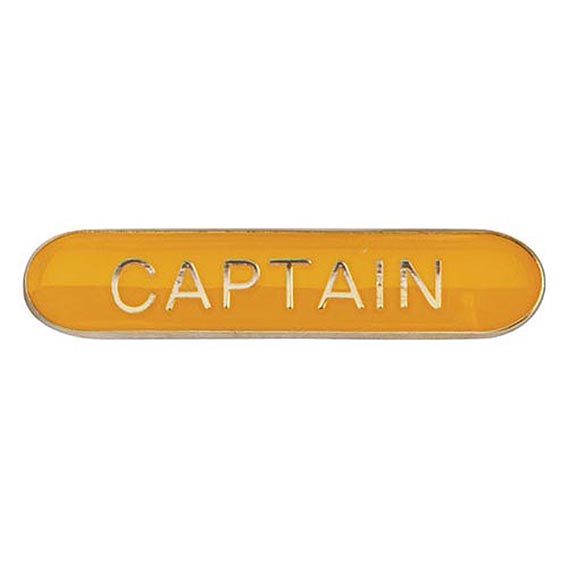 Scholar Bar Badge Captain Yellow 40mm