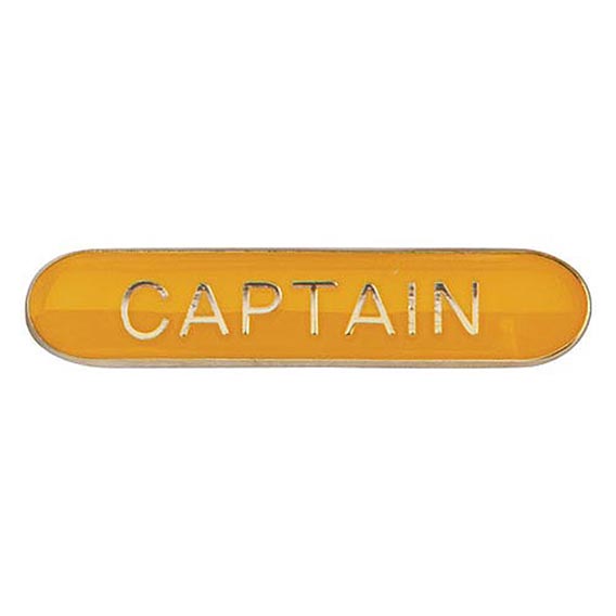 Scholar Bar Badge Captain Yellow 40mm