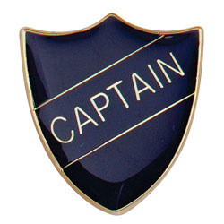 Scholar Pin Badge Captain Blue 25mm