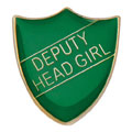 Scholar Pin Badge Deputy Head Girl Green 25mm