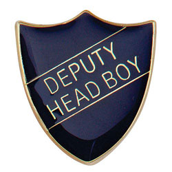 Scholar Pin Badge Deputy Head Boy Blue 25mm