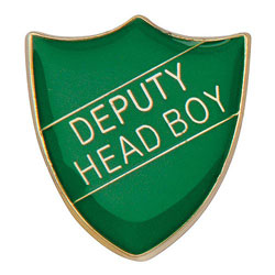 Scholar Pin Badge Deputy Head Boy Green 25mm