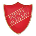 Scholar Pin Badge Deputy Head Boy Red 25mm