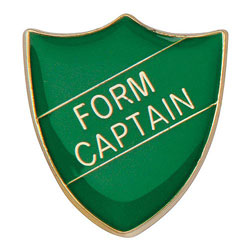 Scholar Pin Badge Form Captain Green 25mm