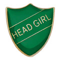 Scholar Pin Badge Head Girl Green 25mm