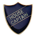 Scholar Pin Badge House Captain Blue 25mm