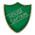 Scholar Pin Badge House Captain Green 25mm