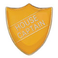 Scholar Pin Badge House Captain Yellow 25mm