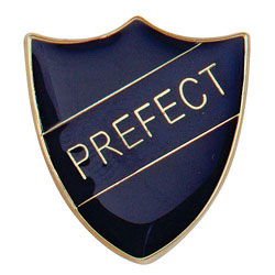 Scholar Pin Badge Prefect Blue 25mm