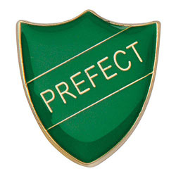 Scholar Pin Badge Prefect Green 25mm