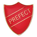 Scholar Pin Badge Prefect Red 25mm