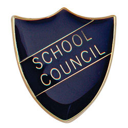 Scholar Pin Badge School Council Blue 25mm