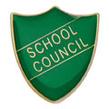 Scholar Pin Badge School Council Green 25mm