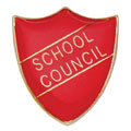 Scholar Pin Badge School Council Red 25mm