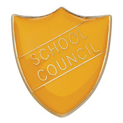 Scholar Pin Badge School Council Yellow 25mm