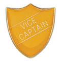 Scholar Pin Badge Vice Captain Yellow 25mm