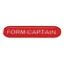 Scholar Bar Badge Form Captain Red 40mm