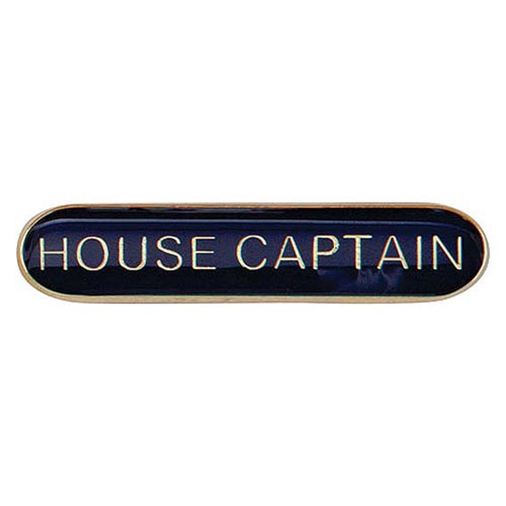 Scholar Bar Badge House Captain Blue 40mm