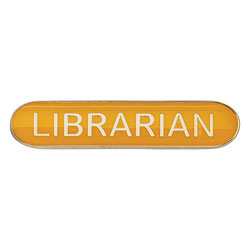 Scholar Bar Badge Librarian Yellow 40mm