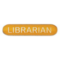 Scholar Bar Badge Librarian Yellow 40mm